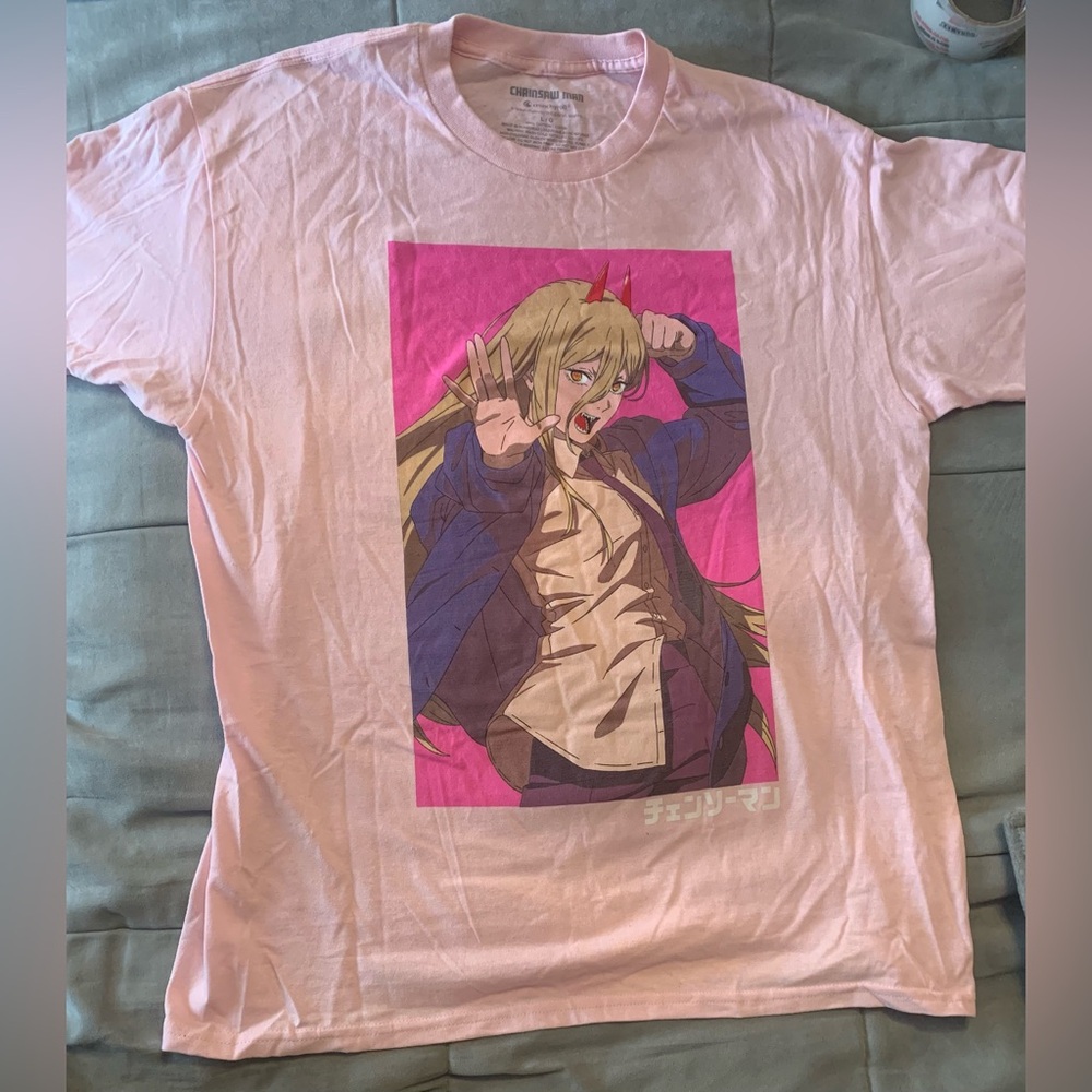 NWOT Chainsaw Man Power Graphic T Shirt L